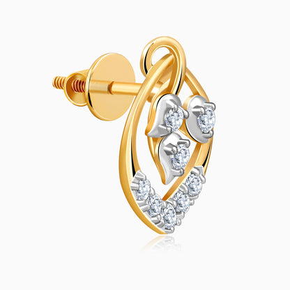 Gold Blooming Grace Lab Grown Diamond Studs