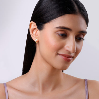 Gold Whisper Drop Lab Grown Diamond Studs