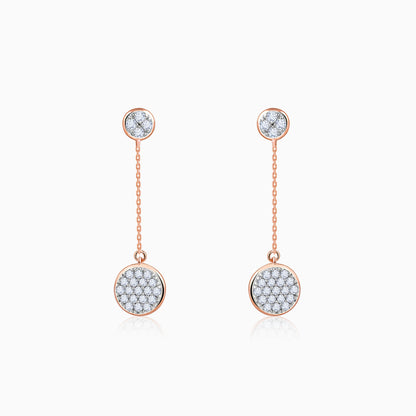 Rose Gold Blooming Lab Grown Diamond Earrings