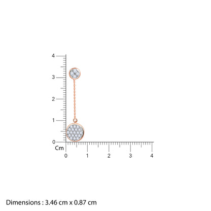 Rose Gold Blooming Lab Grown Diamond Earrings
