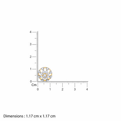 Gold Floral Aroha Lab Grown Diamond Studs