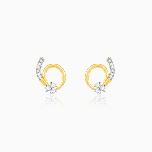 Gold Gentle Passion Diamond Earrings