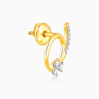 Gold Gentle Passion Diamond Earrings