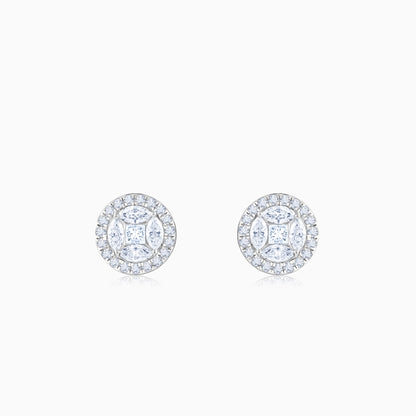 White Gold Zyra Lab Grown Diamond Earrings