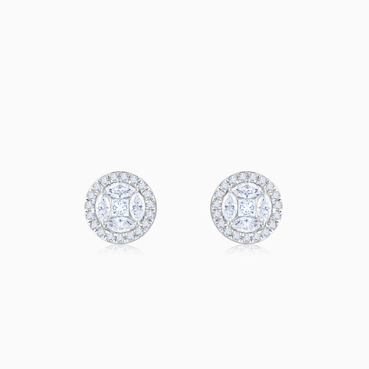 White Gold Zyra Lab Grown Diamond Earrings