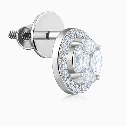 White Gold Zyra Lab Grown Diamond Earrings