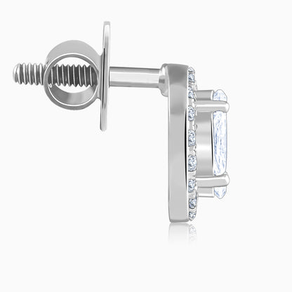 White Gold Zyra Lab Grown Diamond Earrings