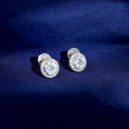 White Gold Zyra Lab Grown Diamond Earrings
