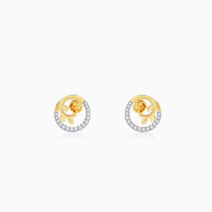 Gold Blissful Shine Lab Grown Diamond Stud Earrings