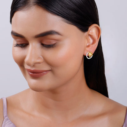 Gold Blissful Shine Lab Grown Diamond Stud Earrings