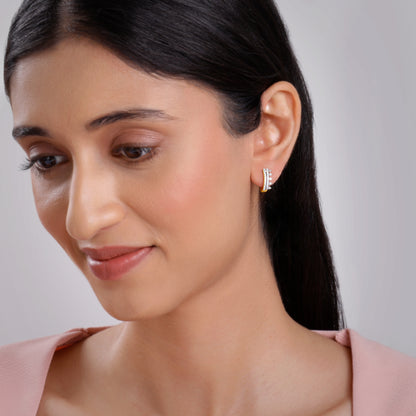 Gold Veyona Lab Grown Diamond Earrings