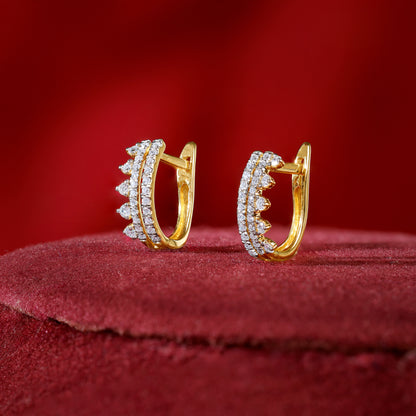 Gold Veyona Lab Grown Diamond Earrings