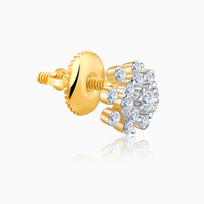 Gold Snowbloom Spark Lab Grown Diamond Studs