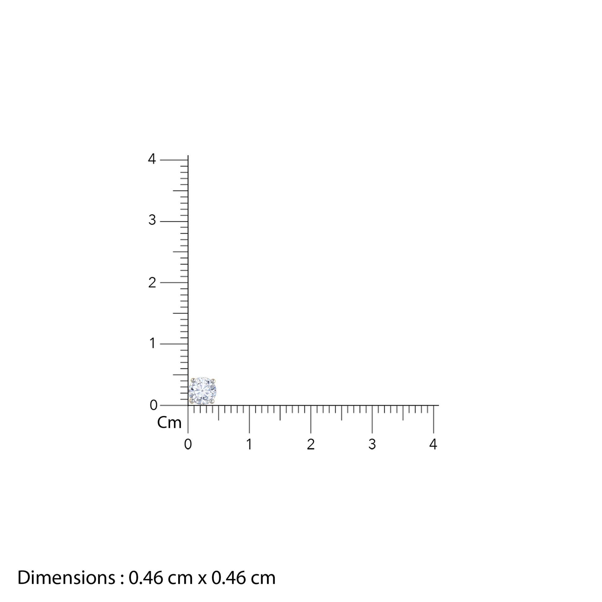 Gold Eternal Spark Solitaire Lab Grown Diamond Studs