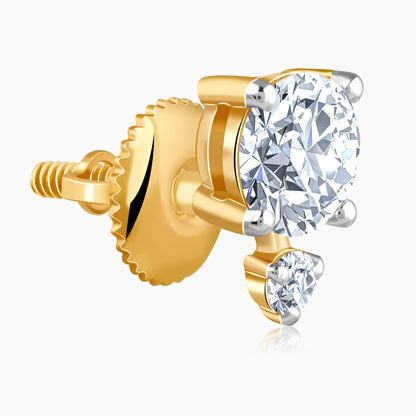 Gold Celeste Lab Grown Diamond Studs