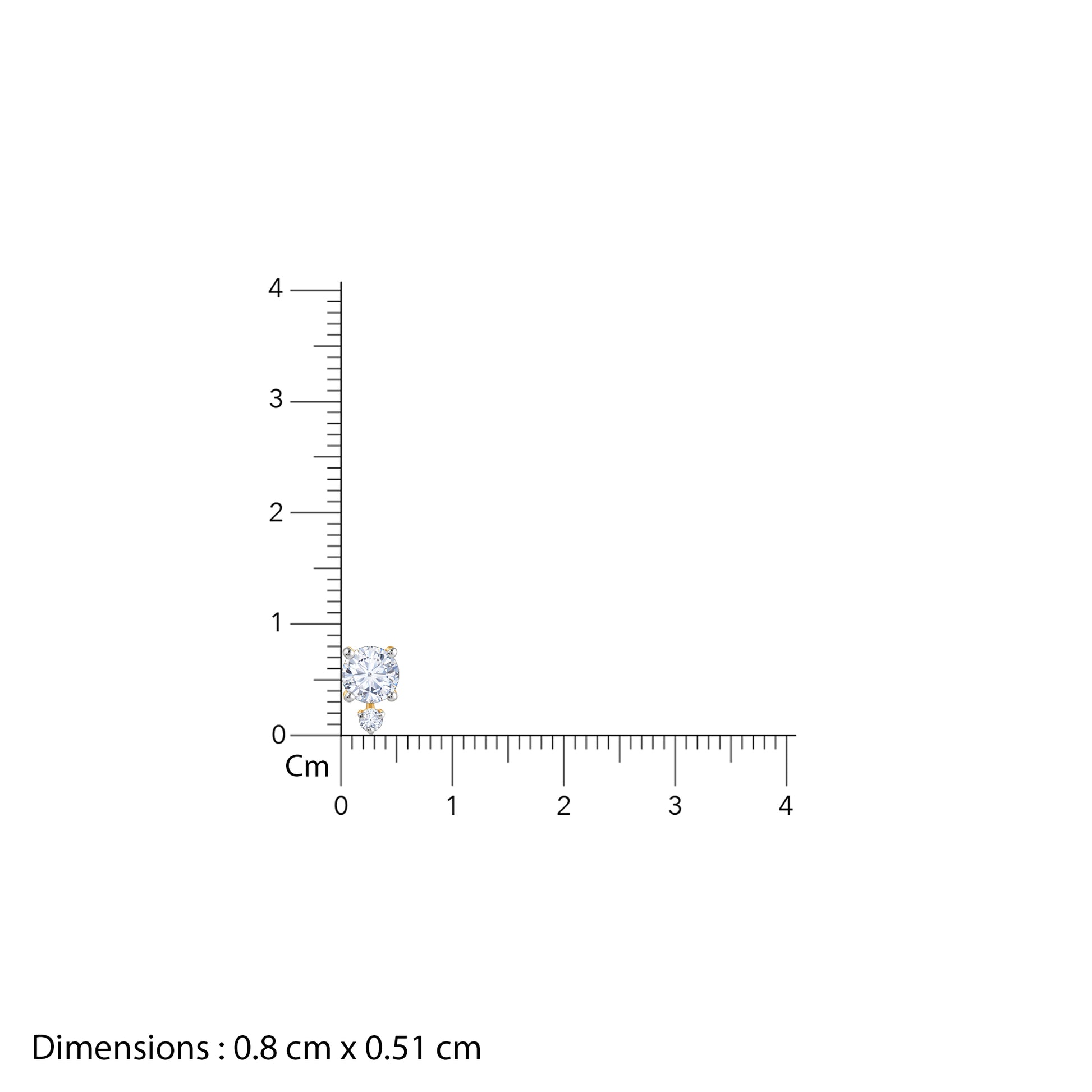 Gold Celeste Lab Grown Diamond Studs