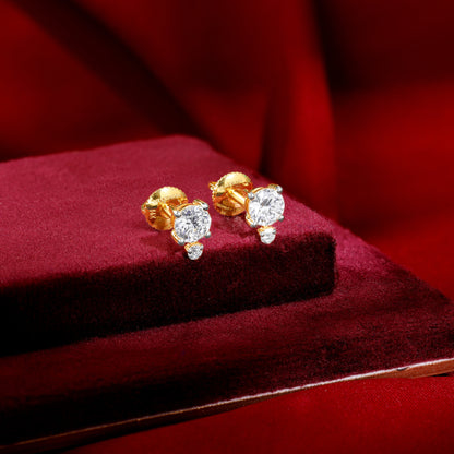 Gold Celeste Lab Grown Diamond Studs