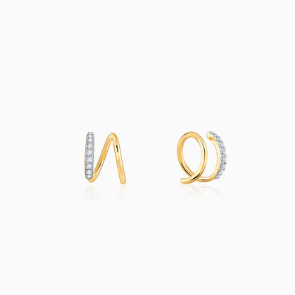 Gold Twist of Light Lab-Grown Diamond Earrings
