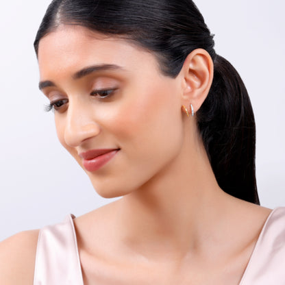 Gold Twist of Light Lab-Grown Diamond Earrings