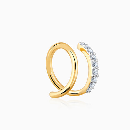 Gold Twist of Light Lab-Grown Diamond Earrings