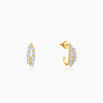 Gold and Bold Lab Grown Diamond Earrings