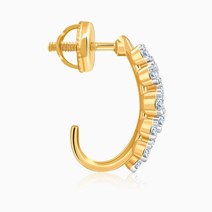 Gold and Bold Lab Grown Diamond Earrings