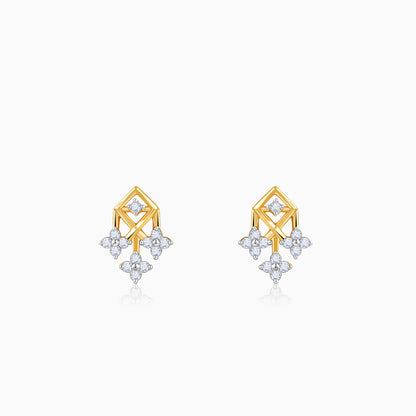Gold Auric Lab Grown Diamond Earrings