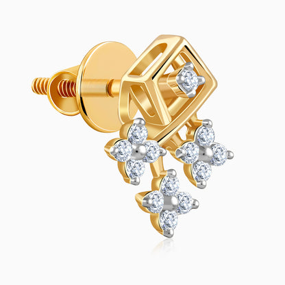 Gold Auric Lab Grown Diamond Earrings