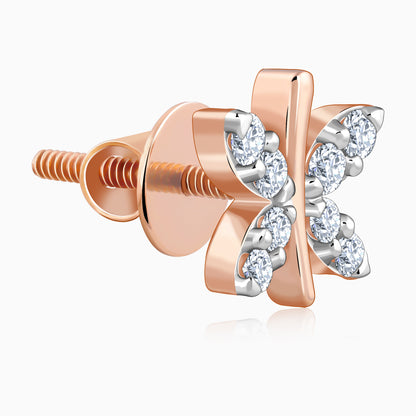 Rose Gold Evolve Lab Grown Diamond Stud Earrings