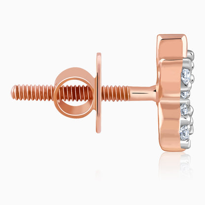 Rose Gold Evolve Lab Grown Diamond Stud Earrings