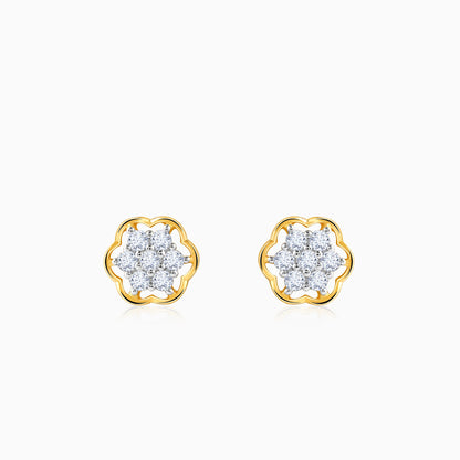Gold Mana Lab Grown Diamond Stud Earrings
