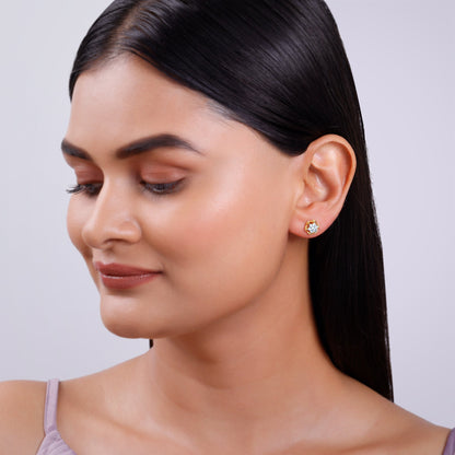 Gold Mana Lab Grown Diamond Stud Earrings