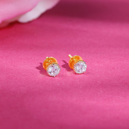 Gold Nova Lab Grown Diamond Stud Earrings