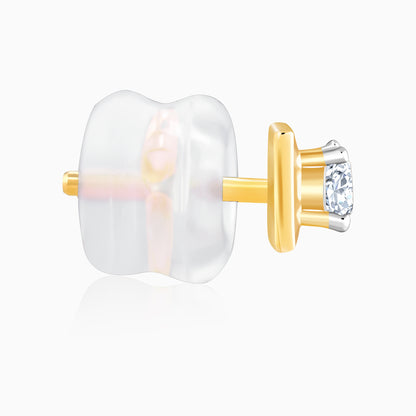 Gold Fair and Square Lab Grown Diamond Studs