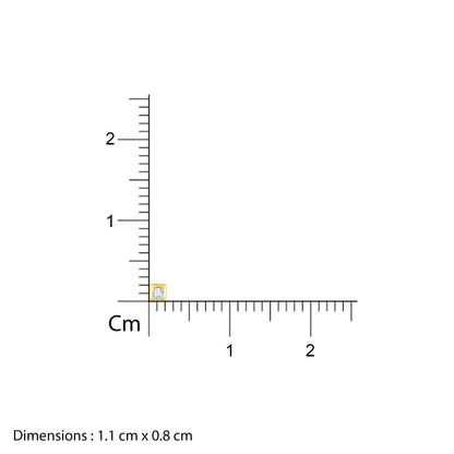 Gold Fair and Square Lab Grown Diamond Studs