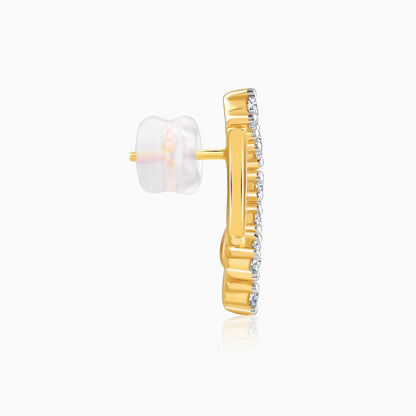 Gold Climber Lab Grown Diamond Studs