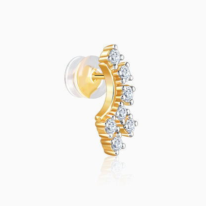 Gold Climber Lab Grown Diamond Studs