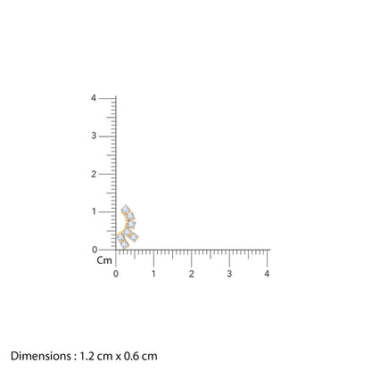 Gold Climber Lab Grown Diamond Studs