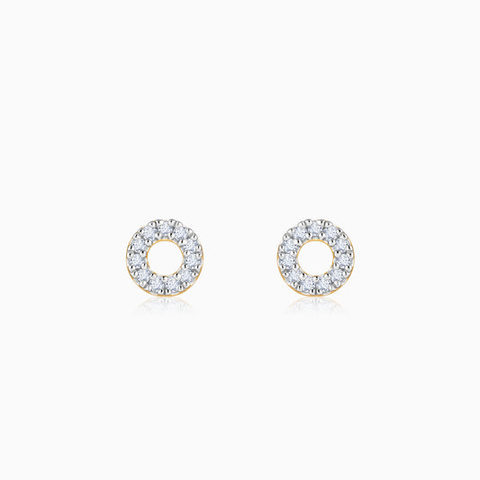 Gold Mini Orbit Lab Grown Diamond Studs