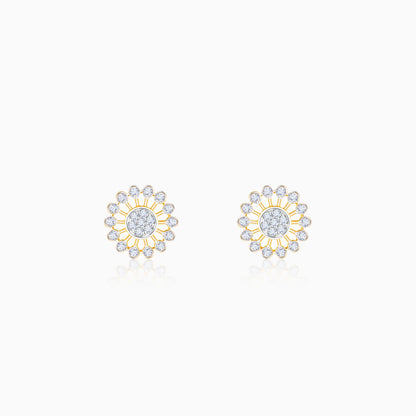 Gold Sparkler Diamond Earrings