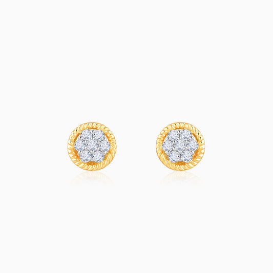 Gold Auriora Lab Grown Diamond Stud Earrings