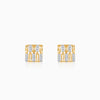 Gold Princess Lab Grown Diamond Stud Earrings