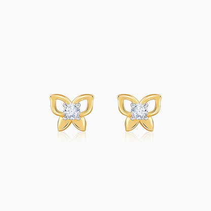 Gold Lilora Lab Grown Diamond Earrings