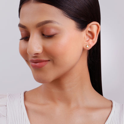 Gold Lilora Lab Grown Diamond Earrings