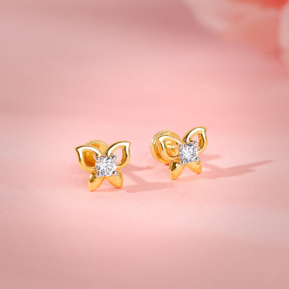 Gold Lilora Lab Grown Diamond Earrings