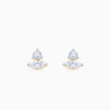 Gold Lumina Marquise Lab Grown Diamond Stud Earrings