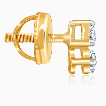 Gold Lumina Marquise Lab Grown Diamond Stud Earrings