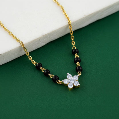 Gold Suchi Lab Grown Diamond Mangalsutra