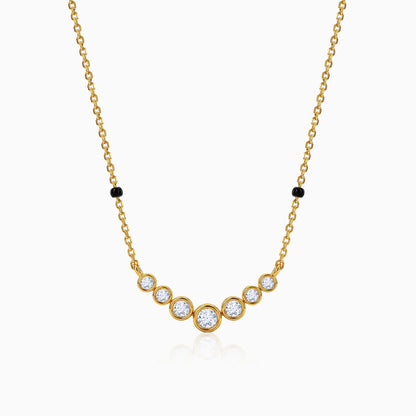 Gold Aarini Lab Grown Diamond Mangalsutra