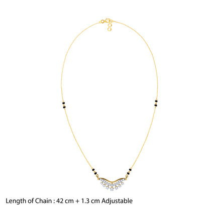 Gold Pooja Lab Grown Diamond Mangalsutra